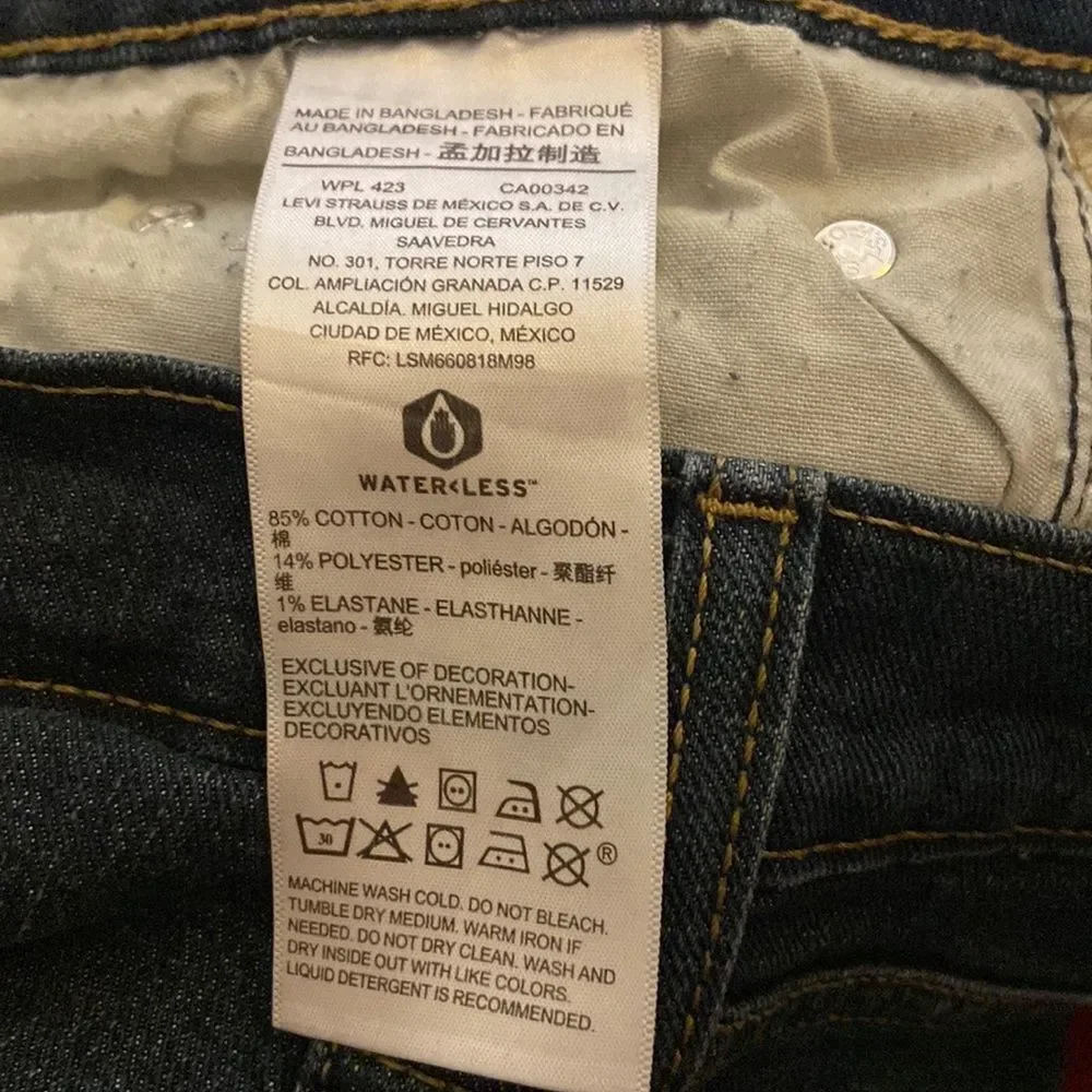 SIGNATURE LEVI STRAUSS & CO S61 RELAXED MEN BLUE Jeans SIZE 32X32